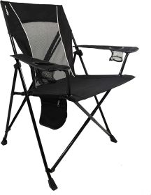 Foldable Camping Chair, Vik Black, Polyester, Mesh, Steel, Portable, Durable, Unisex