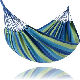 Portable Tree Hammock, Double Hammocks 2 Person with Outer Bag (size: Blue & Green  X-Large)