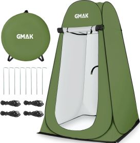 Pop Up Privacy Shower Tent, Portable Pop Up Beach Dressing Changing Room UV/Rain Outdoor Privacy Shelter Camping Tent (Color: Green  6.2ft High -47.2 Width)